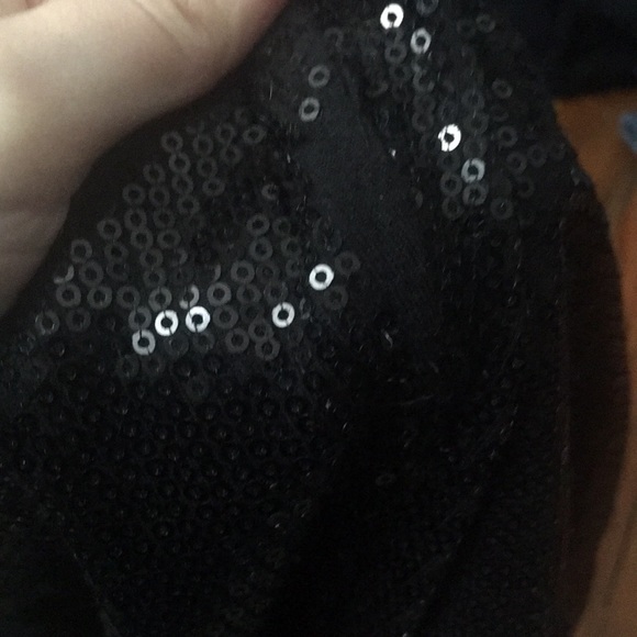 5/$15 Black Skinny Sequins Leggings - Picture 2 of 2